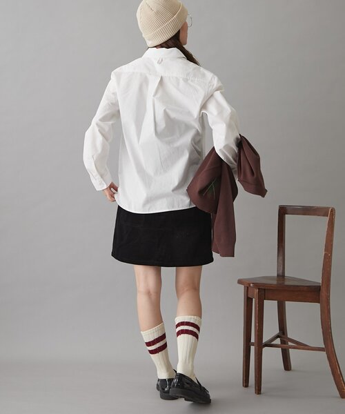 GEVACO(ゲバコ)の「【GEVACO】ベーシック起毛シャツ(シャツ/ブラウス・レディース・ホワイト/ベージュ/ブラック・MEDIUM/LARGE/SMALL)」の18枚目の写真