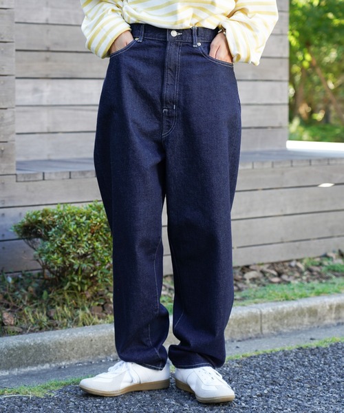 HARVESTY（ハーベスティ）の「HARVESTY / ハーベスティー BIG CLASSICAL DENIM PANTS ONE WASH (A22509) ビッグクラシカルデニム ワンウォッシュ（デニムパンツ・レディース・インディゴブルー・0/1/2）」の6枚目の写真