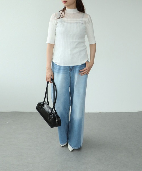 Cepica(セピカ)の「サイドラインデニムパンツ(デニムパンツ・レディース・ブルー・FREE)」の13枚目の写真