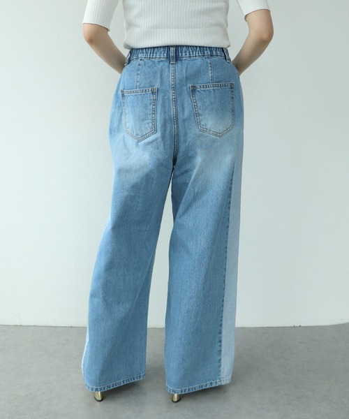 Cepica(セピカ)の「サイドラインデニムパンツ(デニムパンツ・レディース・ブルー・FREE)」の11枚目の写真