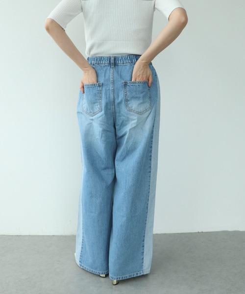 Cepica(セピカ)の「サイドラインデニムパンツ(デニムパンツ・レディース・ブルー・FREE)」の12枚目の写真