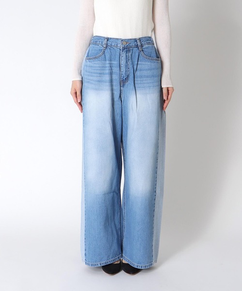 Cepica(セピカ)の「サイドラインデニムパンツ(デニムパンツ・レディース・ブルー・FREE)」の14枚目の写真
