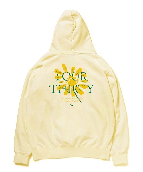 430（フォーサーティ）の「mpa3897-NF LOVE ME? LOVE ME NOT? P-O PARKA パーカー(25-184)（パーカー・メンズ・グレー/イエロー系その他/ブラック/ホワイト/グリーン・3/2/1/0）」の5枚目の写真