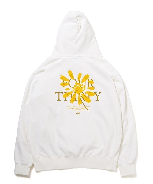 430（フォーサーティ）の「mpa3897-NF LOVE ME? LOVE ME NOT? P-O PARKA パーカー(25-184)（パーカー・メンズ・グレー/イエロー系その他/ブラック/ホワイト/グリーン・3/2/1/0）」の2枚目の写真