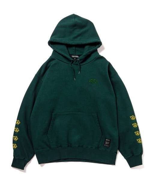 430（フォーサーティ）の「mpa3897-NF LOVE ME? LOVE ME NOT? P-O PARKA パーカー(25-184)（パーカー・メンズ・グレー/イエロー系その他/ブラック/ホワイト/グリーン・3/2/1/0）」の11枚目の写真