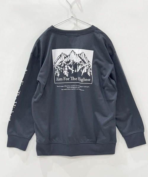 キッズ マウンテン オーバーサイズ トレーナー（スウェット）｜ZI-ON