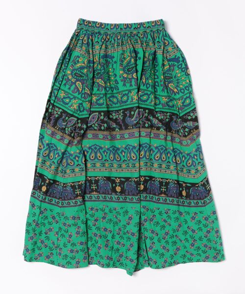 チャイハネ（チャイハネ）の「【チャイハネ】サンガネリ柄スカート（スカート・レディース・ピンク/グリーン/オレンジ・FREE）」の4枚目の写真