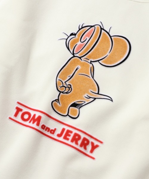 Tom&Jerry(トムアンドジェリー)の「【Tom & Jerry/トム & ジェリー】アートワークデザイン 裏起毛 サガラ刺繍 クルーネック スウェット トレーナー(スウェット・メンズ・スミクロ/オフホワイト/ダークグリーン/グレー系/ダークブルー/ネイビー/ブラック系その他/グレイッシュベージュ/アイボリー/ブラック・M/LL/L)」の21枚目の写真