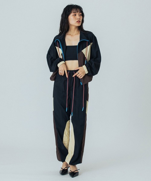 ROSE BUD(ローズバッド)の「(mici)MIX COLOR DRAWSTRING PANT(その他パンツ・レディース・ブラック/バーガンディー・S/M)」の9枚目の写真