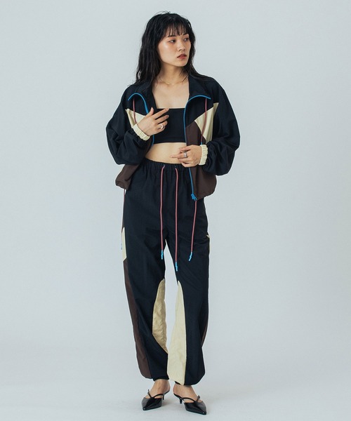 ROSE BUD(ローズバッド)の「(mici)MIX COLOR DRAWSTRING PANT(その他パンツ・レディース・ブラック/バーガンディー・S/M)」の10枚目の写真