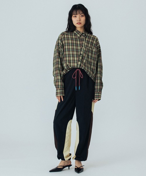 ROSE BUD(ローズバッド)の「(mici)MIX COLOR DRAWSTRING PANT(その他パンツ・レディース・ブラック/バーガンディー・S/M)」の15枚目の写真