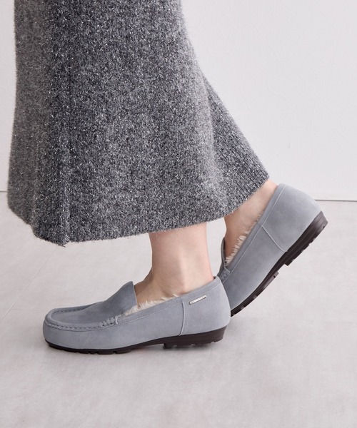 HIMIKO（ヒミコ）の「【HIMIKO】【撥水】ふわふわモカシン/651319（モカシン/デッキシューズ・レディース・ブラック/ダークブラウン/ブルー/ゴールド/イエロー・24.0cm/23.5cm/23.0cm/22.5cm/22.0cm/25.0cm/24.5cm/26.0cm/26.5cm/21.5cm/25.5cm）」の3枚目の写真