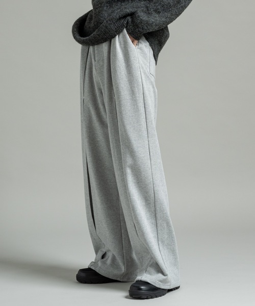 CASPER JOHN(キャスパージョン)の「Tuck sweat pants / タックスウェットパンツ(スウェットパンツ・メンズ・グレー/チャコールグレー/ブラック・LARGE/MEDIUM/SMALL/X-SMALL)」の12枚目の写真