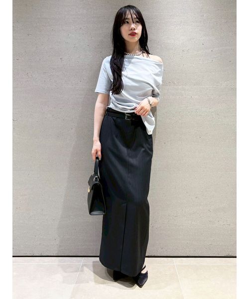 LILY BROWN（リリーブラウン）の「ドレープオフショルカットソー（Tシャツ/カットソー・レディース・ブラック/ブルー/ホワイト・F）」の11枚目の写真