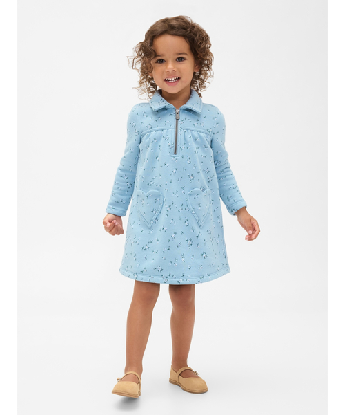 GAP(ギャップ)の「ヴィンテージソフト ハーフジップ ワンピース (幼児・ベビー)(ワンピース・キッズ・ピンク/ブルー・80cm/90cm/100cm/110cm/70cm/95cm/105cm)」の2枚目の写真