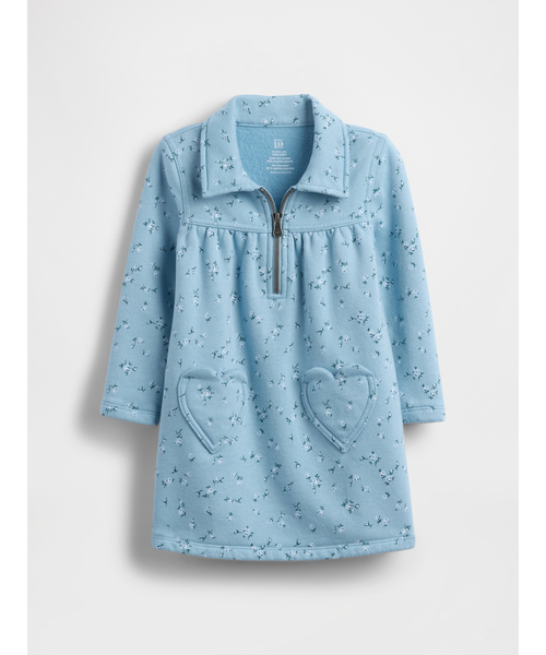 GAP(ギャップ)の「ヴィンテージソフト ハーフジップ ワンピース (幼児・ベビー)(ワンピース・キッズ・ピンク/ブルー・80cm/90cm/100cm/110cm/70cm/95cm/105cm)」の3枚目の写真