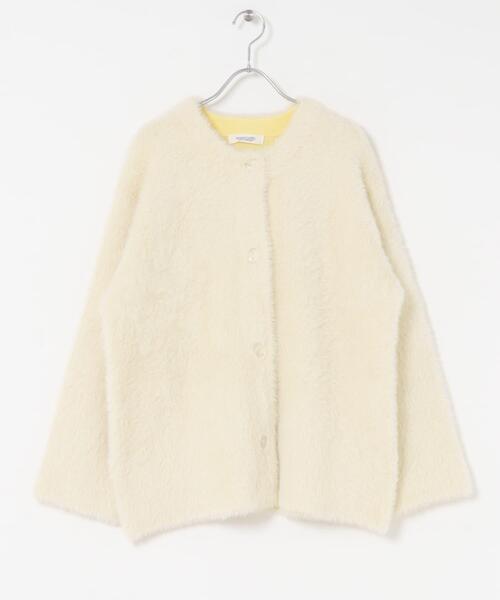 URBAN RESEARCH Sonny Label（アーバンリサーチサニーレーベル）の「ダブルフェイスバイカラーカーディガン（カーディガン/ボレロ・レディース・ベージュ/オフホワイト/グレー・FREE）」の16枚目の写真