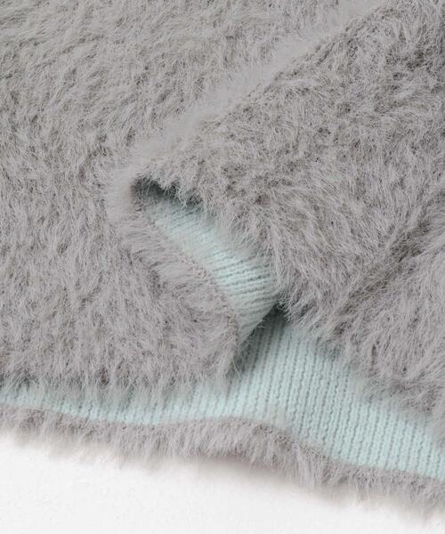 URBAN RESEARCH Sonny Label（アーバンリサーチサニーレーベル）の「ダブルフェイスバイカラーカーディガン（カーディガン/ボレロ・レディース・ベージュ/オフホワイト/グレー・FREE）」の9枚目の写真