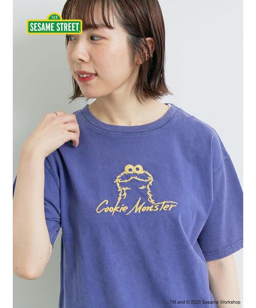 SM2（エスエムツー）の「【SESAME STREET meets SM2】刺繍Tシャツ（Tシャツ/カットソー・レディース・イエロー/ピンク/ブルー・F）」の2枚目の写真