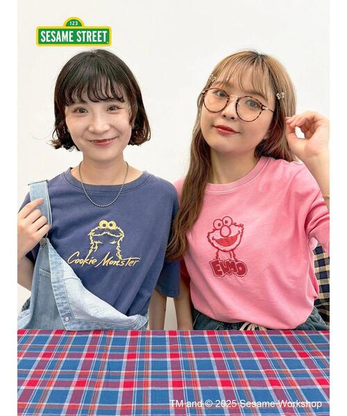 SM2（エスエムツー）の「【SESAME STREET meets SM2】刺繍Tシャツ（Tシャツ/カットソー・レディース・イエロー/ピンク/ブルー・F）」の21枚目の写真
