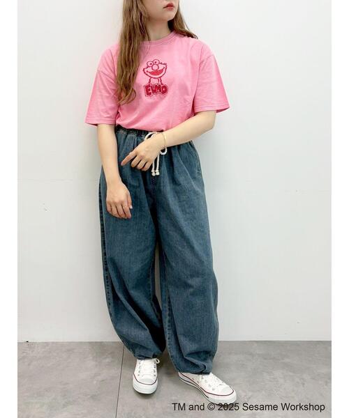 SM2（エスエムツー）の「【SESAME STREET meets SM2】刺繍Tシャツ（Tシャツ/カットソー・レディース・イエロー/ピンク/ブルー・F）」の5枚目の写真