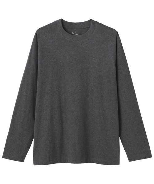 無印良品（ムジルシリョウヒン）の「紳士　起毛クルーネック長袖Ｔシャツ（Tシャツ/カットソー・メンズ・ブラウン系/チャコールグレー/ダークグリーン/ネイビー/ホワイト・S/M/L/XL/XXL/XS）」の15枚目の写真