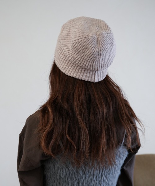 Ruben（ルーベン）の「メリノ ウールリラックス ニットワッチ（ニットキャップ/ビーニー・レディース・グレー/ブラック/ベージュ・FREE）」の12枚目の写真