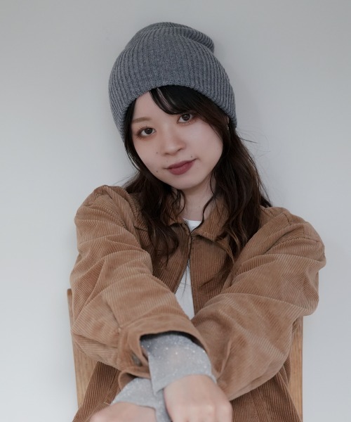 Ruben（ルーベン）の「メリノ ウールリラックス ニットワッチ（ニットキャップ/ビーニー・レディース・グレー/ブラック/ベージュ・FREE）」の16枚目の写真