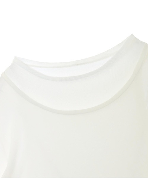ANAP(アナップ)の「タンク レイヤード シアー トップス(Tシャツ/カットソー・レディース・ホワイト/ブラック/ブラウン・FREE)」の14枚目の写真