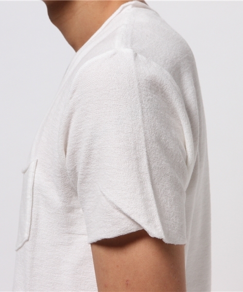 BHY-biography(ビーエイチワイバイオグラフィー)の「60/40AFTER SURF V-NECK TEE(Tシャツ/カットソー・メンズ・ブルー/ホワイト/ブラック・48/46/44)」の7枚目の写真