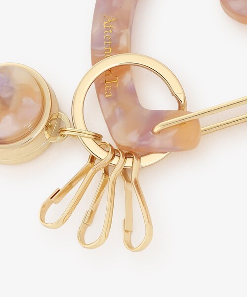 Afternoon Tea(アフタヌーンティー)の「ハートコードリール付きカラビナ(ステーショナリー・レディース・ホワイト/ブルー/オレンジ・ONE SIZE)」の5枚目の写真