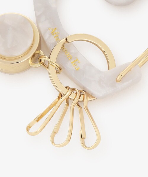 Afternoon Tea(アフタヌーンティー)の「ハートコードリール付きカラビナ(ステーショナリー・レディース・ホワイト/ブルー/オレンジ・ONE SIZE)」の13枚目の写真