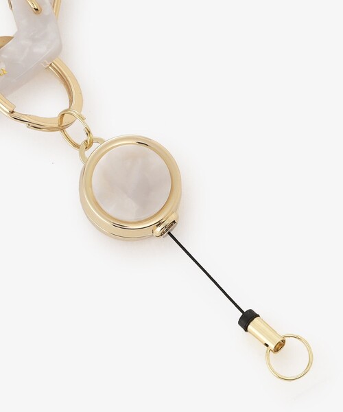 Afternoon Tea(アフタヌーンティー)の「ハートコードリール付きカラビナ(ステーショナリー・レディース・ホワイト/ブルー/オレンジ・ONE SIZE)」の14枚目の写真