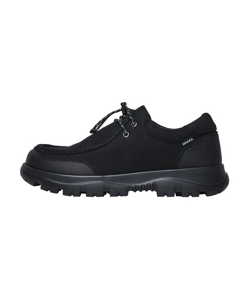SHAKA(シャカ)の「SHAKA トレイル チロル モック シューズ TRAIL TYROL MOC EX(モカシン/デッキシューズ・レディース・サンドベージュ/ブラック/ワイン系・25/24/23)」の7枚目の写真