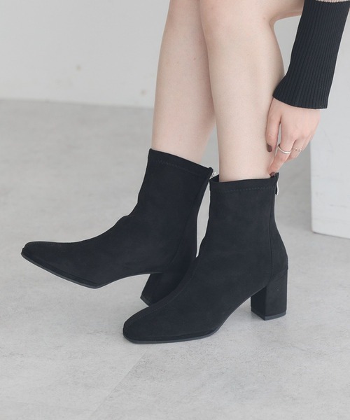 WH 黒スエードショートブーツ 菅原靴店別注モデル】WH ダブルエイチ サイドゴアブーツ 撥水スエード