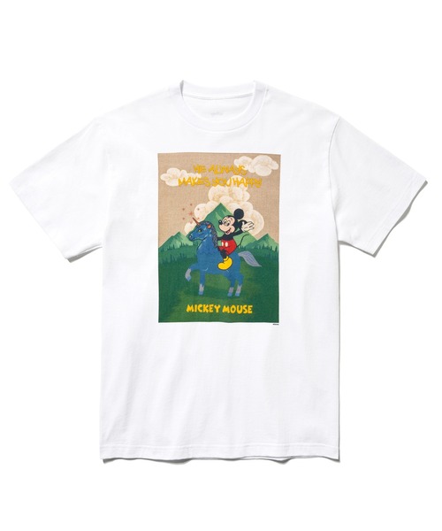 Disney（ディズニー）の「Mickey Mouse / T-shirt Designed by Koichiro Takagi（Tシャツ/カットソー・メンズ・ブラック/ホワイト・XX-LARGE/X-LARGE/LARGE/MEDIUM）」の2枚目の写真