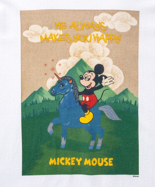 Disney（ディズニー）の「Mickey Mouse / T-shirt Designed by Koichiro Takagi（Tシャツ/カットソー・メンズ・ブラック/ホワイト・XX-LARGE/X-LARGE/LARGE/MEDIUM）」の5枚目の写真