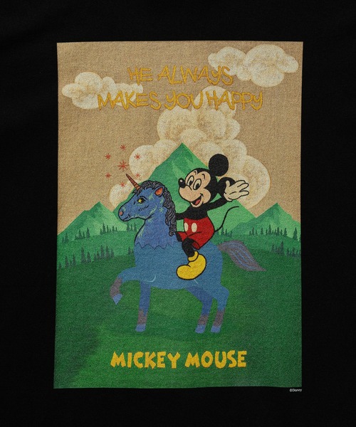 Disney（ディズニー）の「Mickey Mouse / T-shirt Designed by Koichiro Takagi（Tシャツ/カットソー・メンズ・ブラック/ホワイト・XX-LARGE/X-LARGE/LARGE/MEDIUM）」の11枚目の写真