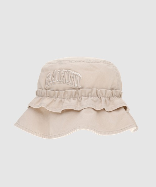 Washed Cotton Canvas Bucket Hat（ハット）｜GANNI（ガニー）の