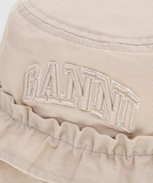 GANNI(ガニー)の「Washed Cotton Canvas Bucket Hat(ハット・レディース・その他・XS-S/M-L)」の3枚目の写真