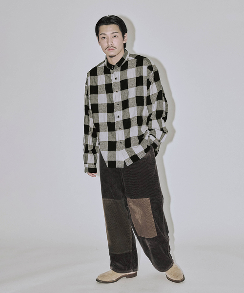 セール】J.S.Homestead / バッファロー プレイド スタンド ウール