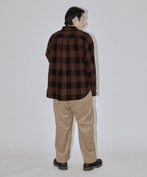 セール】J.S.Homestead / バッファロー プレイド スタンド ウール