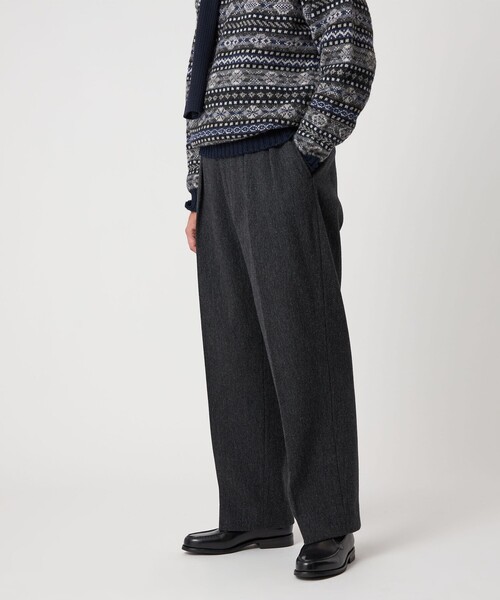 Steven Alan クロスツイル インツープリーツ ドレス トラウザーズ Steven Alan（スティーブンアラン）の「＜Steven Alan＞ クロス
