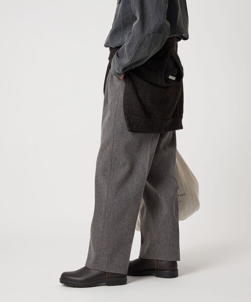 Steven Alan＞ クッキークロス インツープリーツ ドレス トラウザーズ