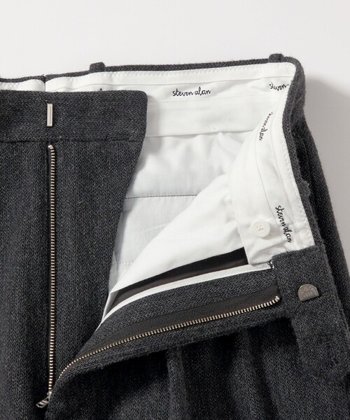 Steven Alan＞ クッキークロス インツープリーツ ドレス トラウザーズ