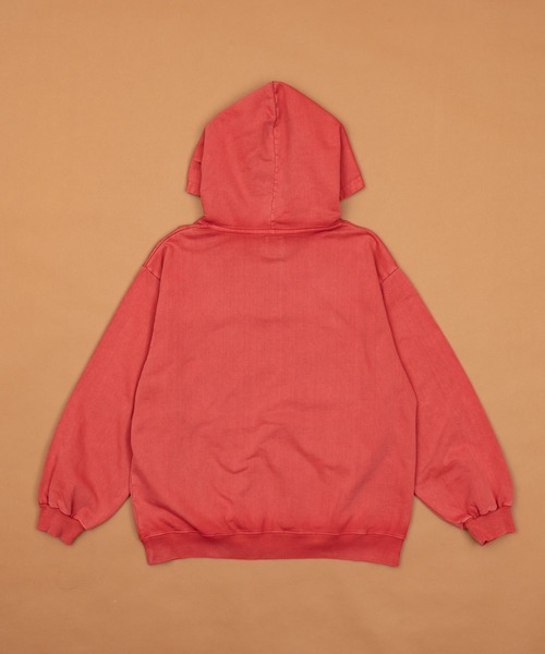 Zooodle(ズードル)の「Pigment henry hoodie - ピグメントヘンリーフーディー -(パーカー・メンズ・レッド/ネイビー・LARGE/MEDIUM)」の5枚目の写真