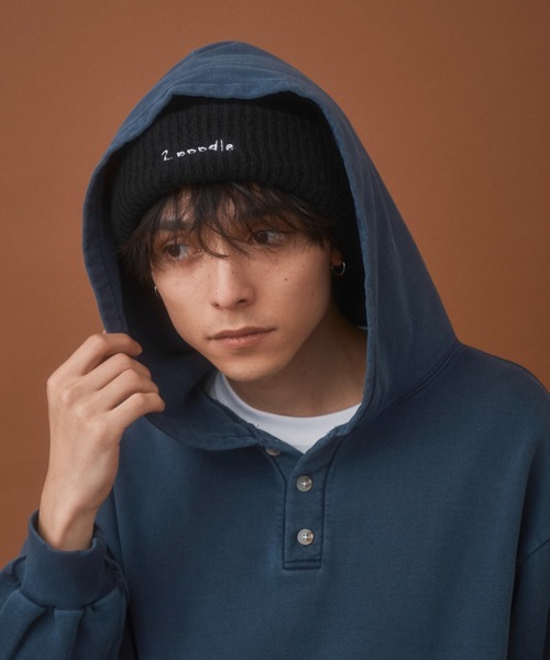 Zooodle(ズードル)の「Pigment henry hoodie - ピグメントヘンリーフーディー -(パーカー・メンズ・レッド/ネイビー・LARGE/MEDIUM)」の19枚目の写真