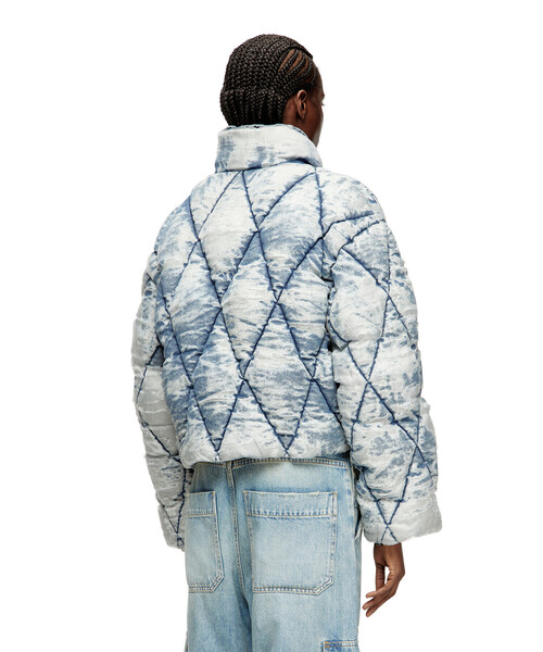 DIESEL（ディーゼル）の「ウィメンズ ジップアップパファージャケット W-HISTEL（ブルゾン・レディース・ブルー・38/36/42/40/44）」の2枚目の写真