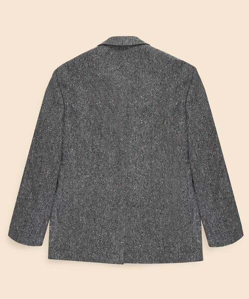 BROOKS BROTHERS（ブルックスブラザーズ）の「ウールドネガルツイード　段返り3釦サックジャケット　Traditional　MadebyRINGJACKET（テーラードジャケット・メンズ・グレー・42SHT/40SHT/39SHT/38SHT/37SHT）」の2枚目の写真