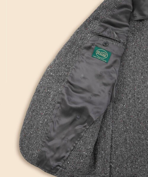 BROOKS BROTHERS（ブルックスブラザーズ）の「ウールドネガルツイード　段返り3釦サックジャケット　Traditional　MadebyRINGJACKET（テーラードジャケット・メンズ・グレー・42SHT/40SHT/39SHT/38SHT/37SHT）」の5枚目の写真